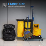 55 Gallon Trash Bags(50 Count), Black Heavy Duty Large Big Garbage Bags Can Yard Lawn Liners 1.5 Mil In Australia - Darrahopens