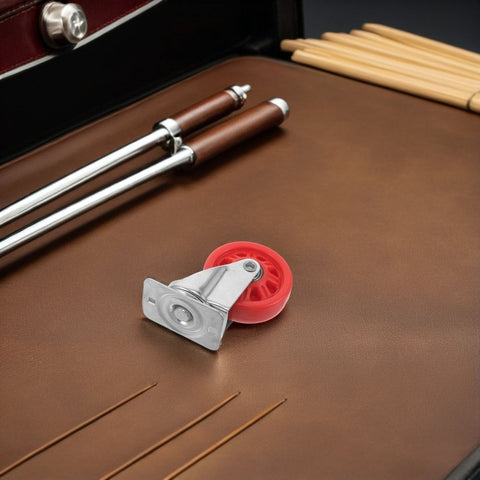 Quiet Rolling Creeper Caster Wheels Red Nylon for Garage Seat Use In Australia - Darrahopens