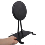 Black Drumming Practice Pad with Steel Bass Drum Foot Pedal for Quiet Drum Training