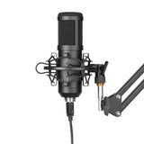 USB Microphone 24Bit/192KHZ Gaming PC Metal Mic Boom Arm Plug & Play,Shock Mount Kit Recording,Gaming,Podcast,Online Chat,Streaming,Home Studio, Computer Mic for PS4/5 PC Gamer