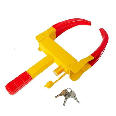 Tire Lock Red-Yellow Anti-Theft Trailer Wheel Clamp Locks with 3 Keys for Cars,Trucks,SUVs,Camper In Australia - Darrahopens
