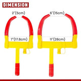 Tire Lock Red-Yellow Anti-Theft Trailer Wheel Clamp Locks with 3 Keys for Cars,Trucks,SUVs,Camper In Australia - Darrahopens