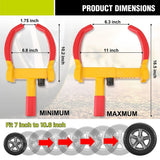 1 Heavy-Duty Trailer Wheel Lock Clamp,Adjustable Universal Wheel Lock for Carts Boats,with 2 Keys In Australia - Darrahopens