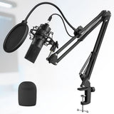 USB Microphone,PC Podcast Microphone Kit with Arm Stand,Professional Condenser Mic for Recording In Australia - Darrahopens