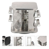 Spice Canister Jars with Labels, Easy-to-Clean Seasoning Storage Containers for Kitchen Organization and Condiment Keeping