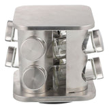 Spice Canister Jars with Labels, Easy-to-Clean Seasoning Storage Containers for Kitchen Organization and Condiment Keeping
