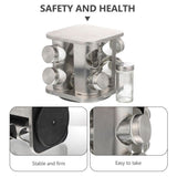 Spice Canister Jars with Labels, Easy-to-Clean Seasoning Storage Containers for Kitchen Organization and Condiment Keeping
