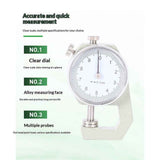 Thickness Round Thickness Tester Dial Indicator Portable Measuring Jewelry Leather Board Equipment