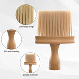 2Pcs Non Static Double Sided Instrument Dust Removal Brush，Wooden Keyboard Cleaning Brush for Keyboards Pianos Synthesizers（2pcs beech ）