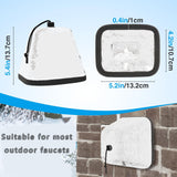 Outdoor Faucet Covers for Winter, Easy to Install Insulated Foam Protector Against Freeze for Outside Faucet Water Spigot Garden Hose Bib, 2 Pcs