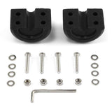 Winch Cable Hook Stopper, Rubber Winch Stopper for Wire & Synthetic Rope, with Stainless Steel Screws and Nuts Allen Wrench, (2-Pack black)