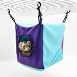 Small Animals Cube Hammock for Ferret, Rat, Chinchilla, Squirrel, Guinea Pig Cage Hanging Warm Hideout Bed