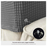 Machine washable household sofa armrests, chair covers, elastic sofa armrests covers (2-piece set of armrests, dark gray)