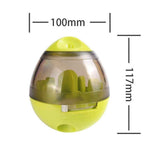 Dog & Cat Interactive Mental Stimulation Toy, Puzzle Treat Ball , Slow Feeding Ball,Puppy Herding Egg Treat Dispenser Tumbler (Green,oniy box)