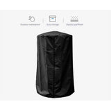 Heavy Duty Waterproof Tabletop Heater Cover, Dustproof/ Wind/ Sunlight/ Snow-Resistant,Winter Patio Heater Covers, Black