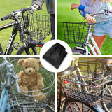 Wiel Bike Basket with Liner Rainproof Cover, Folding Bicycle Basket Easy Install to Front Handlebar or Rear Rack for Commuter Grocery Shopping Picnic