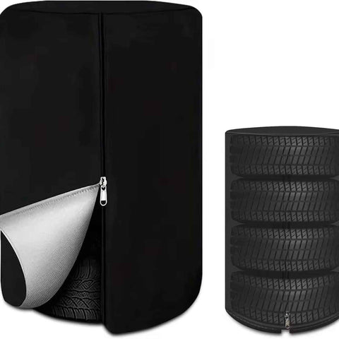 Tire Covers for Storage Large Tire Storage Bags Waterproof for Outdoor Indoor Update (Holding 4 Tires Up, Diameter 32")