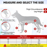 Dog Knee Brace Dog Brace Hind Leg Dog Knee Brace with Extra Collar and Support Treats Kneecap Dislocation Arthritis（S）