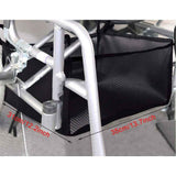 2 pack Wheelchair Bag, Rollator Seat Bag, Wheelchair Storage Bag, Side Storage Organizer, Lightweight and Heavy Duty Travel Tote, Under Seat Large Capacity Reusable Backpack Bag