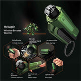 Window Breaker and Seatbelt Cutter Keychain,2 in 1 Car Safety Hammer Glass Break Under Water,Emergency Window Punch Escape Tool for Vehicle (3, redgreenorange)