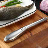 2 pack Fish Scaler Stainless Steel Fish Scaler Remover No Mess - Sturdy Fish Scale Remover Portable Fish Descaler Tool- Reliable Fish Cleaner Fish Scraper for Quick & Easy Fish Scaling Cleaning