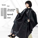 Professional Hair Chemical Hair Shawl Waterproof Bleach Proof Hair Color Dye Shawl, Cape Adjustable Neck Part for Adults and Youth (black)