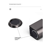 Silent Magnetic Door Stoppers - Matte Black Door Stopper, Stainless Steel Windproof Heavy Duty Gripper, Adjustable Height for Door Gaps, Keep Door Open