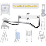 Ladder Hanger for Garage Wall, Ladder Storage Strollers and Folding Chair, Heavy Duty Lader Holder Rust Proof