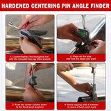 Upgraded Pipe Center Finder, Measure Pipe Diameter, Pipefitter Tools With Centering Head, Measure Pipe Diameter Over 0.5" & up With 4" Y-Type Base and Adjustable Dial Bubble Protractor