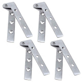 Pack of 8 360 Degree Rotatable Pivot Hinge for Window Fence Sheds Kitchen gate Closet Cupboards（Excluding screws）