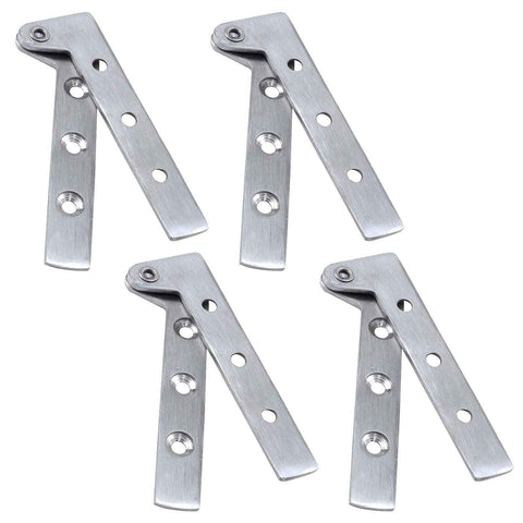 Pack of 8 360 Degree Rotatable Pivot Hinge for Window Fence Sheds Kitchen gate Closet Cupboards（Excluding screws）