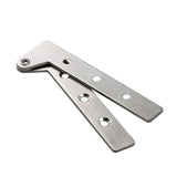 Pack of 8 360 Degree Rotatable Pivot Hinge for Window Fence Sheds Kitchen gate Closet Cupboards（Excluding screws）