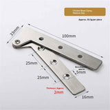 Pack of 8 360 Degree Rotatable Pivot Hinge for Window Fence Sheds Kitchen gate Closet Cupboards（Excluding screws）
