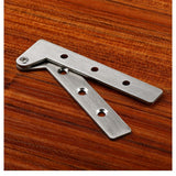 Pack of 8 360 Degree Rotatable Pivot Hinge for Window Fence Sheds Kitchen gate Closet Cupboards（Excluding screws）