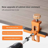 2-in-1 Cabinet Door Mounting Jig, Adjustable Cabinet Door Installation Positioner, Cabinet Door Positioning Tool Jig for Installing Frameless or Face Frame Cabinet Doors