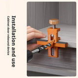 2-in-1 Cabinet Door Mounting Jig, Adjustable Cabinet Door Installation Positioner, Cabinet Door Positioning Tool Jig for Installing Frameless or Face Frame Cabinet Doors