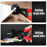 Handheld Carbon Steel High Hardness Clamp Glass Nipper Tile Cutting Tool Home Decoration DIY Tool 8in Tile Mosaic Trimmer Nipper Cutter Pliers Nipper