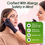 Nitrile Disposable Gloves Pack of 100, Latex Free Safety Working Gloves for Food Handle or Industrial Use
