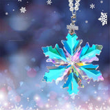 Annual Edition Christmas Snowflake Ornament,Crystal Christmas Ornaments 2025,Crystal Ornament for Christma Tree,Beautiful Ornaments for Women Girls