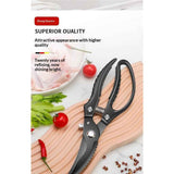 Poultry Scissors- Professional Heavy Duty Kitchen Shears for Spatchcocking Chicken and Meat Cutting- Multi-Purpose Kitchen Scissors for Food - Stainless Steel