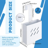 2 Pcs Large Size 4. 33 x 4. 33 x 1. 38 Inch Stainless Steel Toilet Tank Cleaning Tablet Holder with Adjustable Hook to Hang Toilet Cleaner Box