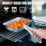Pan Gripper, Premium Pizza Pan Gripper Aluminium Alloy, Heavy Duty Pizza Pan Tongs Stone Pot Clamp for Lifting Hot Plate, Bowl, Plate, Tray with Food Out from Microwave,