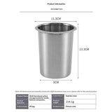 Countertop Utensil Holder Stainless Steel - Stainless Steel Utensil Holder for Kitchen and Bars, Odor and Rust Resistant, Durable and Dishwasher Safe,