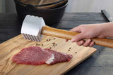 Foodservice  Wood Handle Aluminum Meat Tenderizer/Mallet/Hammer, home Western restaurant steak loosening meat hammer