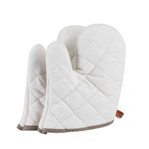 Cotton Oven a pair , High Heat Resistant Microwave Gloves, Kitchen Mitts for Baking,Cooking, BBQ, Small