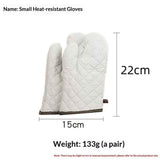Cotton Oven a pair , High Heat Resistant Microwave Gloves, Kitchen Mitts for Baking,Cooking, BBQ, Small