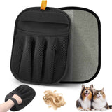Upgraded Five-Finger Electrostatic Pet Hair Glove, Reusable Magic Brush Pet Hair Remover Tool for Laundry, Couch, Carpet, Car Seat(2pcs)