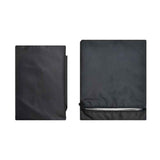 Outdoor Playhouse Cover, Plastic Playhouse Special Waterproof Covers  Double Stitched Seam, All-Weather Protector (Black 210D 145*145*160cm)