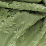 Bohemian short curtains with tassels, Bohemian linen translucent retro countryside Christmas curtains, (dark green 100 * 60cm)