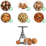 Nutcracker Black Nutcracker Stainless Steel Nutcracker Nutcracker Heavy duty Nutcracker Tool for all nuts, including black walnuts, hazelnuts, almonds, walnuts,